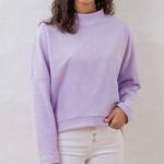 Dudley Stephens NWT,  Binney Boat Neck Sweater Lavendar Terry Fleece, Sz S Photo 0