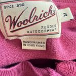 Woolrich  Vintage 90s Cotton Short Sleeve Henley Sweater Pink Womens Size Medium Photo 6