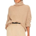 ANINE BING  Sydney Wool Alpaca Blend Turtleneck Sweater in Camel Size XS Photo 0