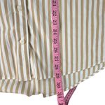 Gap  The BIG Shirt Women's Long Sleeve Button Down Striped Cotton Size L Tan Photo 6