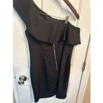 H&M off the shoulder black dress size 10 or medium ruffle Sexy dress Photo 2