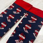 FIGS NEW  Team USA Medical Team Skiing Heart Olympic Navy Red Compression Socks L Photo 4