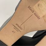 Black Suede Studio leather slip on wedge sandals women size 41/ 10US Photo 8
