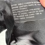 Jacqueline Ferrar  L black genuine leather trench coat vintage 90s 80s retro Photo 6