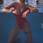 Beach Bunny  Ireland Ring One Piece Swimsuit Rust Photo 2