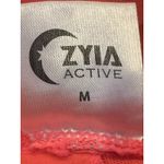 Zyia  Active Size Medium All Star One More Rep Zip‎ Back Sports Bra Pink Mesh Photo 5