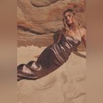 NWT Rumer Phoenix Maxi Dress in Bronze‎ Small Brown Photo 1