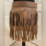 Brown Fringe Skirt Size 0 Photo 0