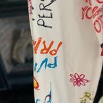 Target Luella for White Graffiti Blouse Button Front Shirt Cotton fits Small Photo 10