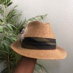 Vintage 1960s Stevens Real Milan Casino Gambler Vegas Panama Straw Fedora Hat Cap Boater 7 1/2 Vintage Brown Photo 1