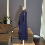 Women’s Blue Chiffon Lace Appliqué Sleeveless Dress with Matching Jacket Size 10 Blue Photo 12