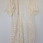 Rebellion  Cream Lace Overlay Kimono Coverup Photo 0