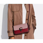 Coach  One Size Pink Red Leather Crossbody Bag‎ Photo 7