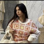 ZARA  Crochet Chenille Granny Square Patchwork Tutti Sweater Sz‎ S Photo 1