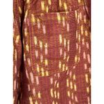 Aerie  Jacquard Paperbag Waist Yellow‎ Shock Brown Tassel Front Short SMALL NWT Photo 4
