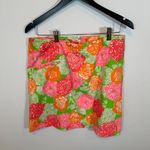 Lilly Pulitzer THE LILLY White Label Vintage Cotton Floral Flower Mini Skirt 12 Photo 0