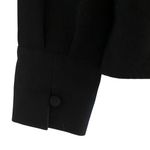 ZARA Woman Black Button Detail Collared Blouse Neck Top - M Photo 6