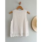 J.Crew  Factory | NWT | Crochet sweater-tank in White | Sz S Photo 8