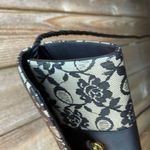 Moda International Elegant Black White Floral Lace Clutch Cocktail Party Bag Photo 5