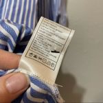 Cupcakes & Cashmere Blue Striped Off Shoulder Shirt Dress Womens M Beachy Summer Size M Photo 6