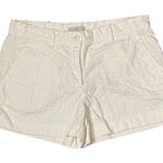 Gap Women's Eyelet White Shortie Short Relaxed Fit Mid-Rise 100% Cotton Size 0R Photo 0