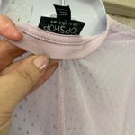 Topshop Lavender mesh ruffle top with polka dots #glam size 4 Top Shop Photo 3