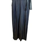 Lulus Dorado Wide Leg Tie Front Jumpsuit Denim Chambray Size XL JS16136COA Photo 6