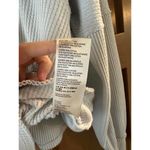 Free People  Callisto Henley Baby Blue Waffle Knit Oversized Women’s size XS Photo 7
