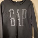 Gap Womens Charcoal Gray Logo Sweatshirt Size Small - Oversized Photo 0