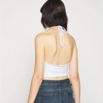 Abercrombie & Fitch Women’s Sz Medium Bare U Shaped Halter Top In White Photo 7