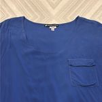 Splendid 5F Bergdorf Goodman Women’s Blue Short-sleeve Curved Botton Top Photo 1