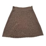Anthropologie Moth brown knit a-line skirt size M Photo 0