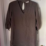 Everly  chicken style 3/4 ruched sleeve shift Dress Photo 0
