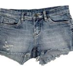 BLANK NYC Light Wash Distressed Denim Cutoff Jean Shorts Cheeky Beach Size 26 Photo 0