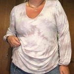 Ava & Viv Plus Size Light Purple Ribbed Long Sleeve Shirt 3X Photo 0