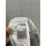 NYDJ  Women’s Shorts Chino Linen Blend Plus Size 20W Micro Striped White Pockets Photo 3