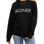Brunette The Label "BLONDE" Classic Crew
Neck Sweatshirt L/XL Photo 0