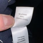 Rails  Rhea navy white striped stars tie neck S rayon blouse Photo 6