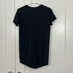 Lululemon Size 2 Black Speckled Part Ways Split Back Short Sleeve Active Top Photo 7