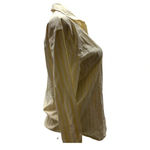 Casa Cabana Bethany Butter Yellow Striped Button Down Shirt Size Small New Photo 1