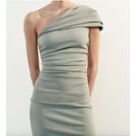 ZARA  Off the Shoulder Scrunched Mini Cocktail Dress Size Medium Photo 1