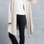 Frank & Eileen $288 Tee Lab Drape Coat Cardigan Jacket Beige Comfy Coastal Fall Size L Photo 0