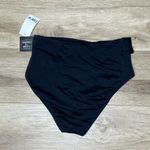 Bar III Women's Black Sunset Solids Ring High Waist Bikini Swim Bottoms sz M Photo 1