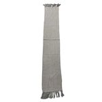 Emblem Made In Ireland 100% Pure Wool Gray White Chevron Scarf with Tassels Soft Photo 1