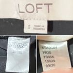 Loft  V-Neck Puff Sleeve Velvet Top Charcoal Gray S Photo 9