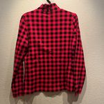 Croft & Barrow  Women’s Buffalo Plaid Buffalo Check Mockneck Top Size Small Photo 4