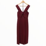 NBD x Revolve Maroon Off Shoulder Corah Gown Photo 2