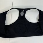 Avia  XXXL 3X Activewear Seamless Zip Front Sports Bra Wireless Black Racerback Photo 7