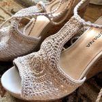 Cute Crochet Platforms Tan Size 9 Photo 1