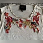 W5  Small Embroidered Cream Tank Top Photo 7